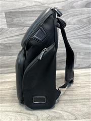 TUMI Arrivé Barker Backpack Black Nylon Leather Trim